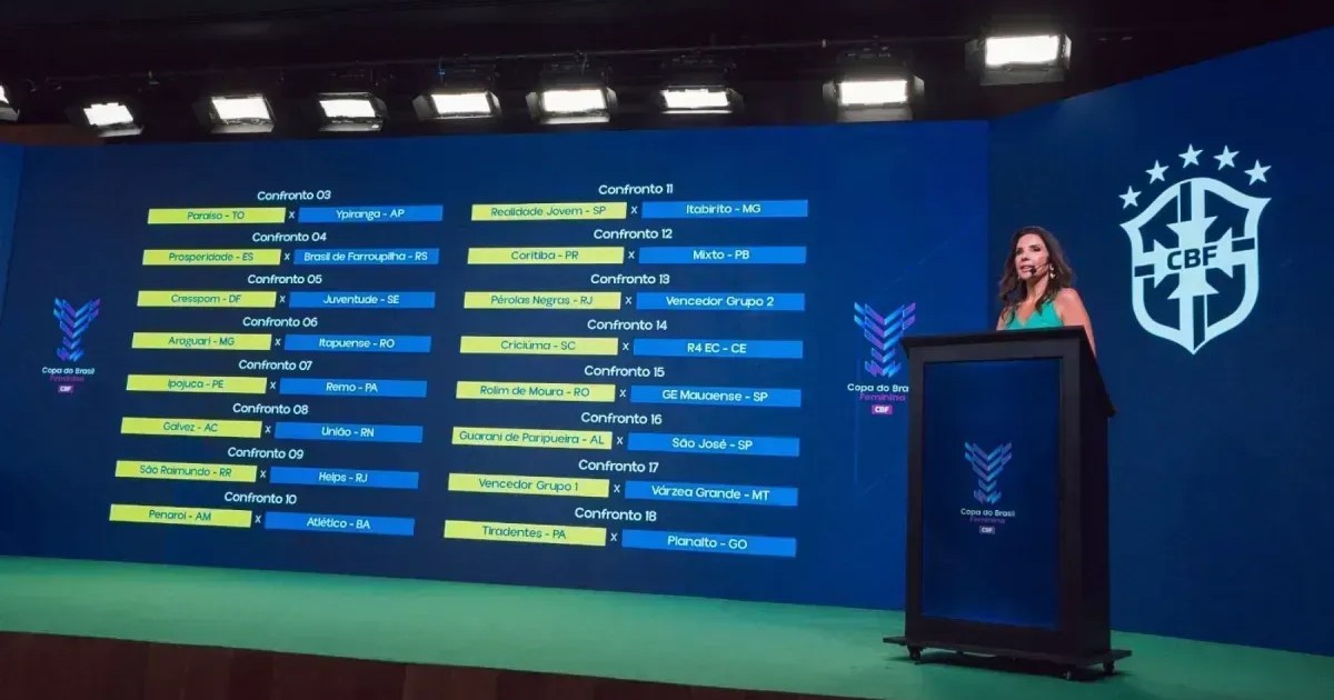 Copa do Brasil Feminina: veja os confrontos da primeira fase