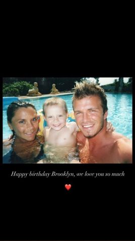 Victoria Beckham mandou recado nas redes sociais no aniversário de Brooklyn • Reprodução/Instagram