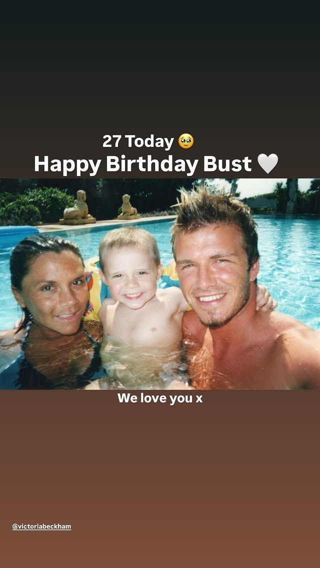 David Beckham mandou recado nas redes sociais no aniversário de Brooklyn • Reprodução/Instagram