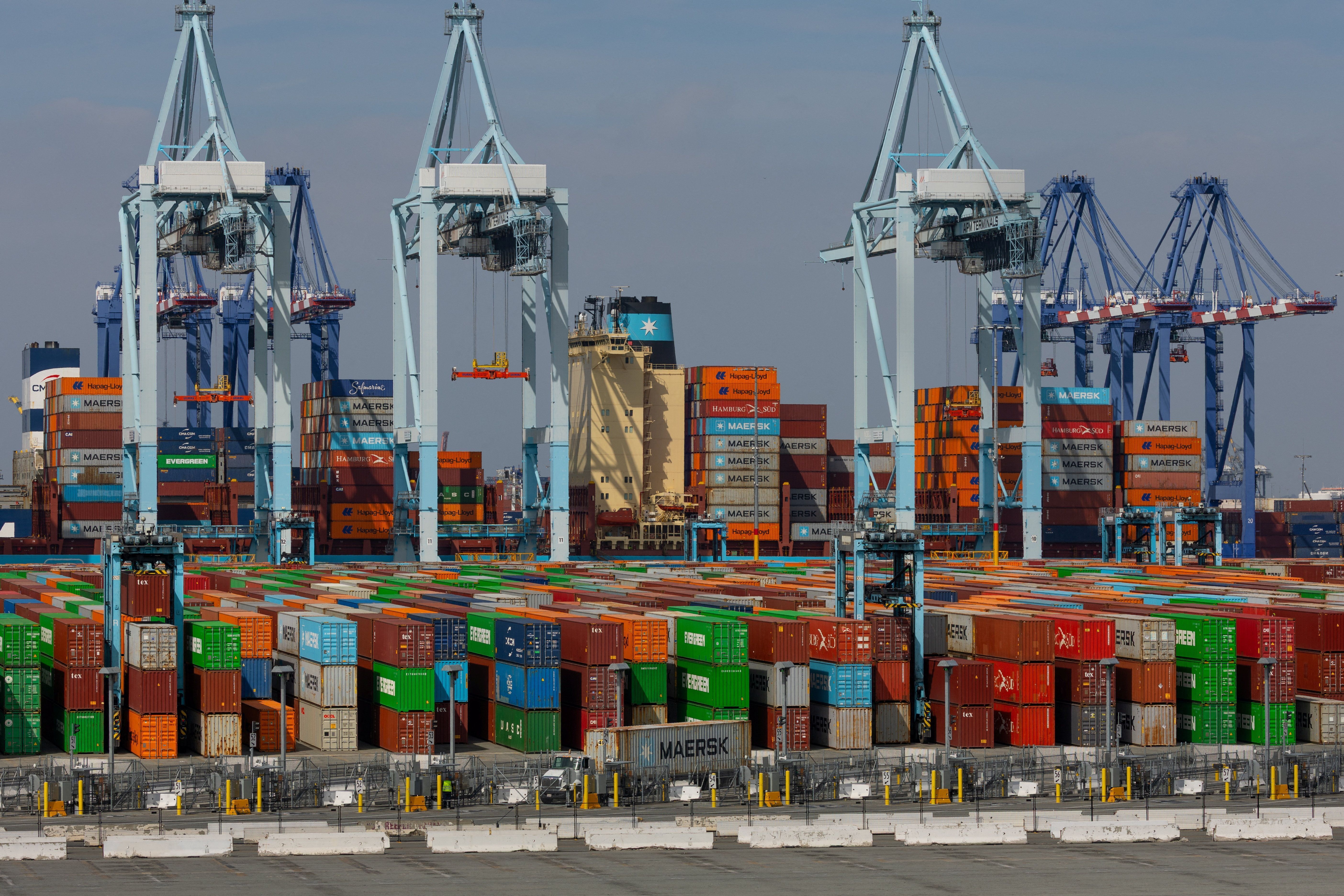 Porto de Los Angeles, EUA, em 04/03/2026