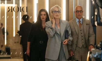 Anne Hathaway, Meryl Streep e Stanley Tucci em "O Diabo Veste Prada 2"