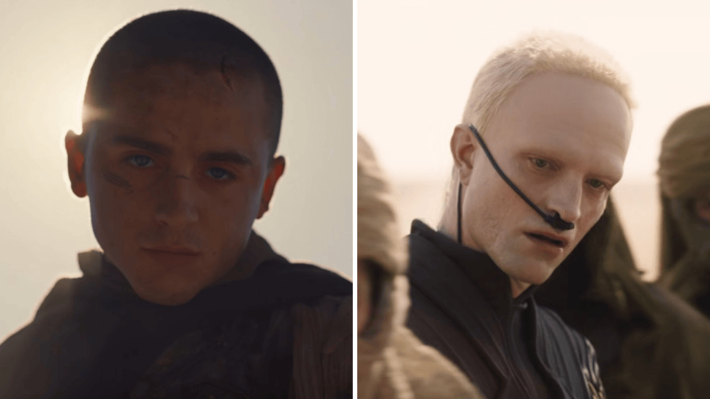 Timothée Chalamet e Robert Pattinson no trailer de “Duna: Parte Três” • Divulgação/ Warner Bros. Pictures