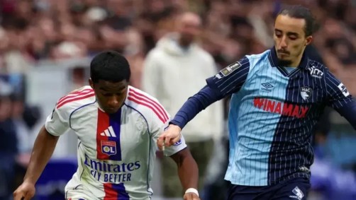 Endrick em ação durante Le Havre 0 x 0 Lyon, pela Ligue 1 2025/26.