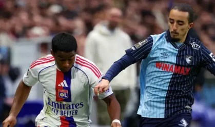 Endrick em ação durante Le Havre 0 x 0 Lyon, pela Ligue 1 2025/26.