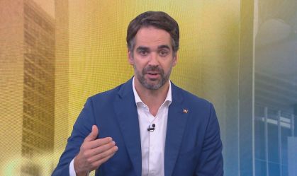 Eduardo Leite em entrevista à CNN