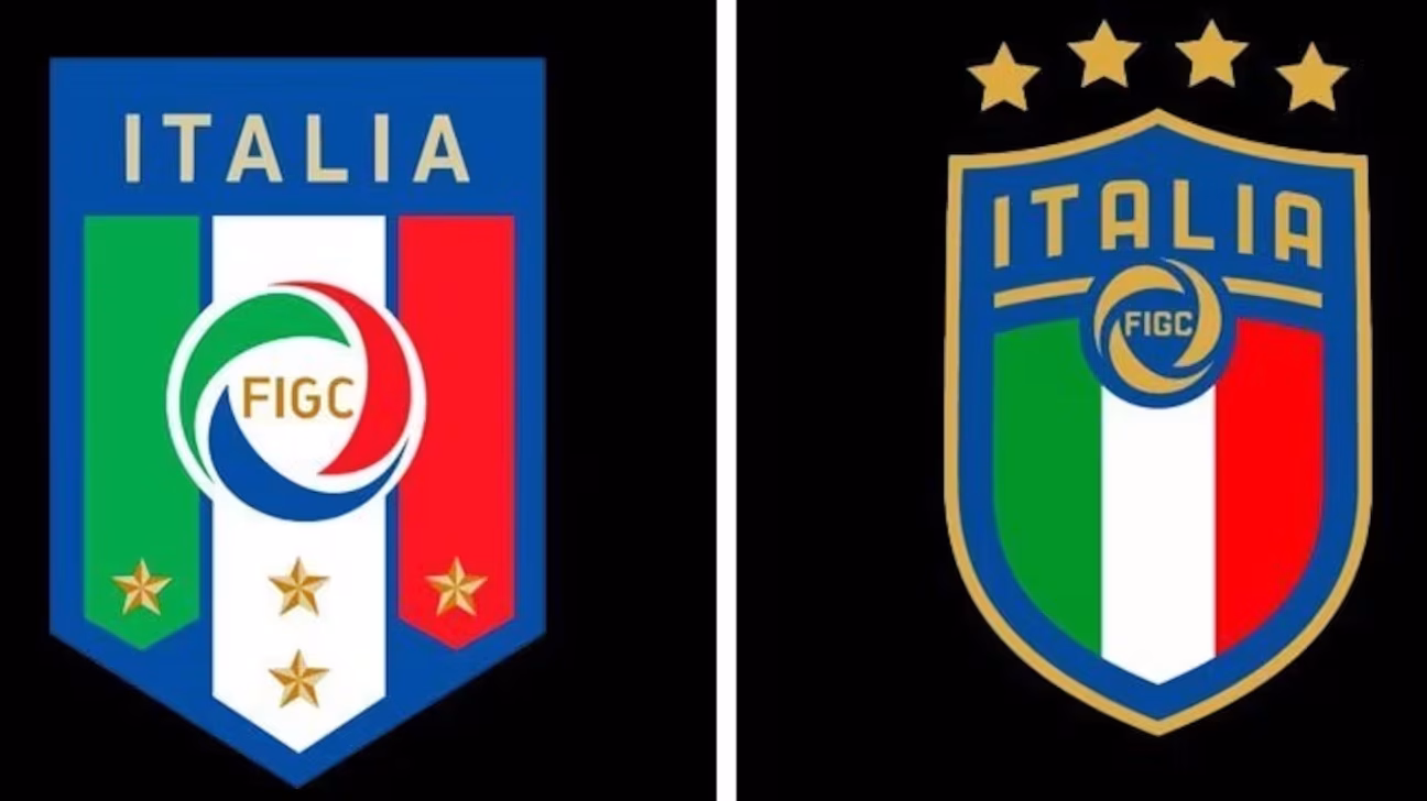 Evolução do escudo da Itália • Reprodução