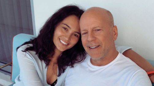 Emma Heming Willis e o marido, Bruce Willis