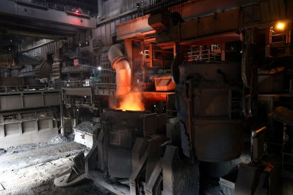 Fábrica de aço da ThyssenKrupp em Duisburg, Alemanha, em 05/11/2025