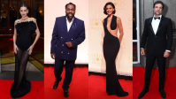 Famosos chegam ao evento do Globo de Ouro no Brasil; veja fotos dos looks