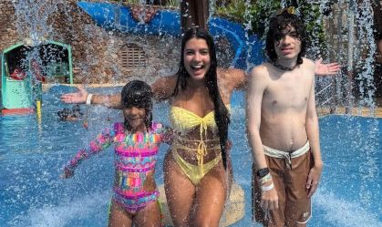 Fernanda Bande está viajando pelo nordeste com os filhos