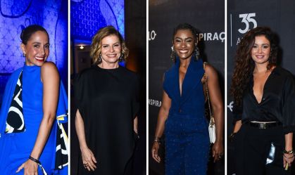 Famosos se reúnem em festa no Rio de Janeiro