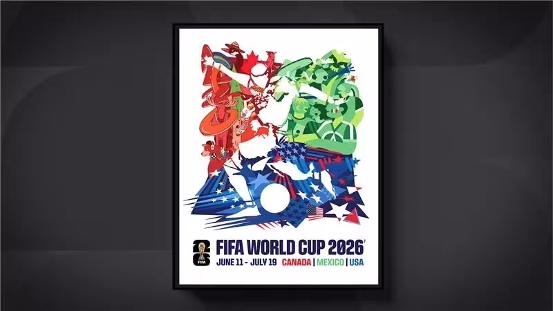 Fifa lançou o pôster oficial da Copa do Mundo de 2026