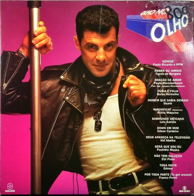 Gerson Brenner estrelou a capa da novela "Olho no Olho" em 1993 • Reprodução