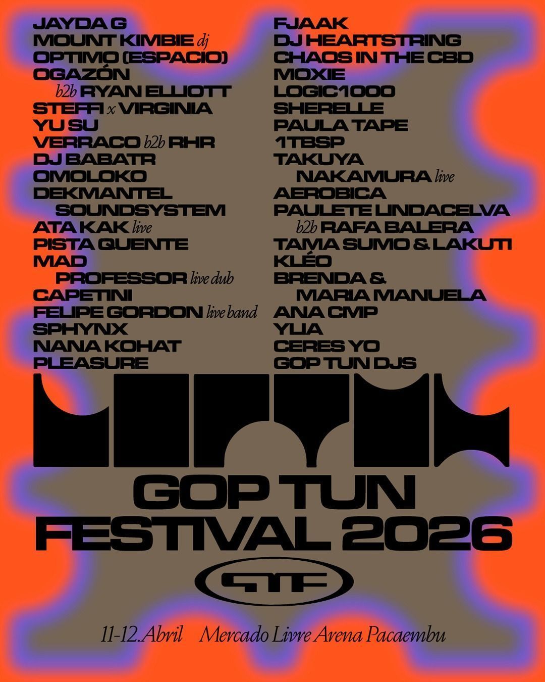 Veja a programação do Gop Tun Festival • Divulgação
