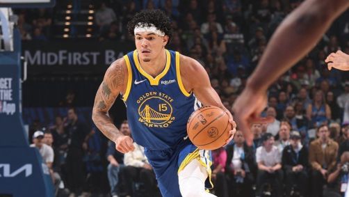 Gui Santos em ação pelo Golden State Warriors