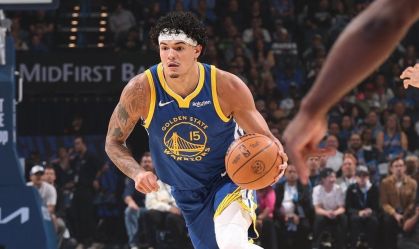 Gui Santos em ação pelo Golden State Warriors