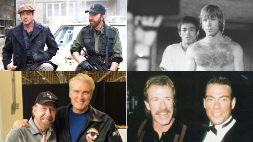 Stallone, Bruce Lee, Dolph Lundgren e Van Damme