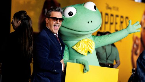 Jon Hamm em evento do filme "Hoppers" em Los Angeles, em fevereiro de 2026