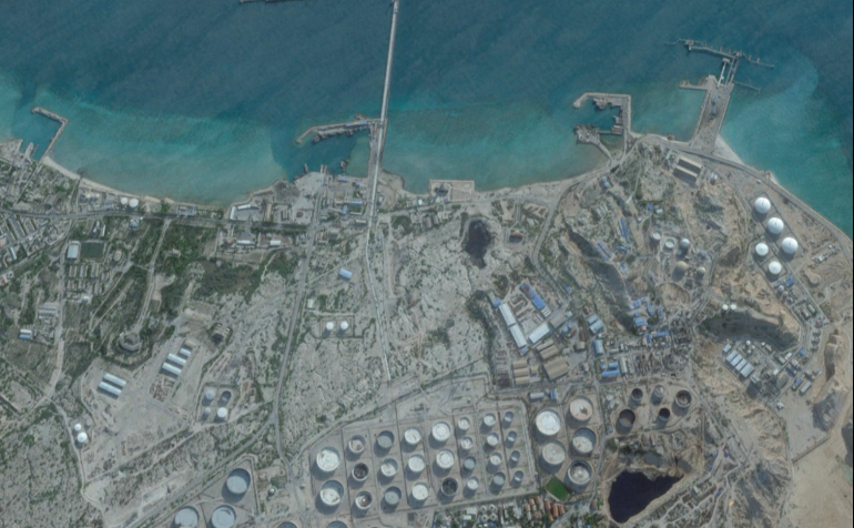 Ilha de Kharg, no Irã • Cortesia Planet Labs PBC