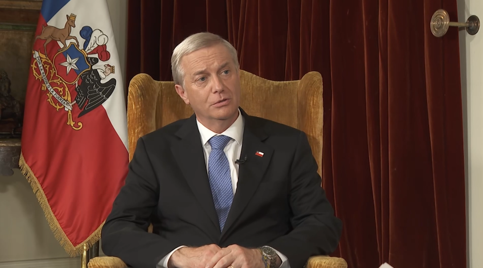 Presidente do Chile, José Antonio Kast, em entrevista à CNN Chile.