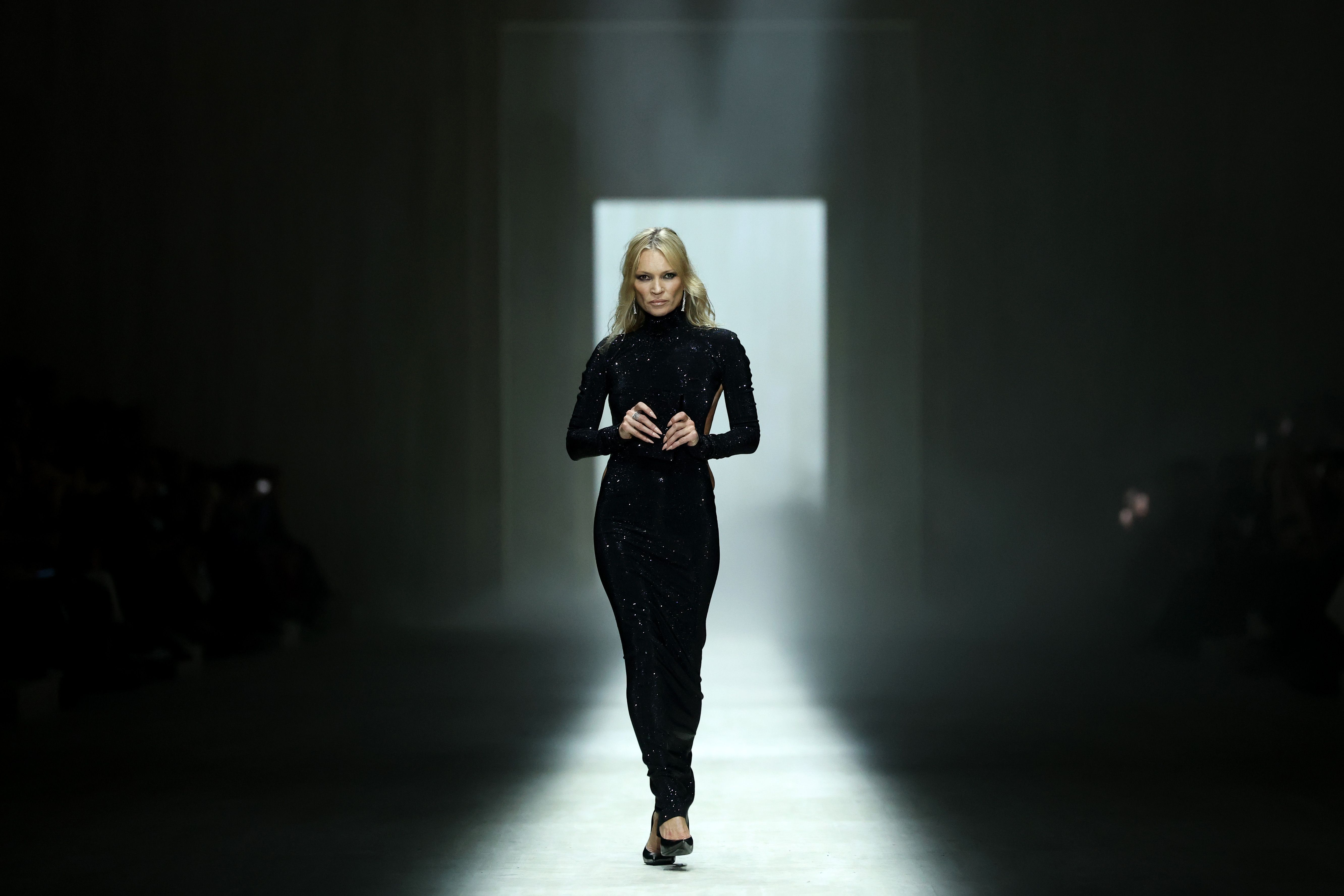Kate Moss no desfile da Gucci • Getty Images for Gucci