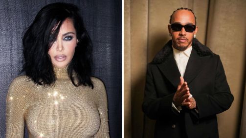 Interação de Kim Kardashian e Lewis Hamilton movimenta a web