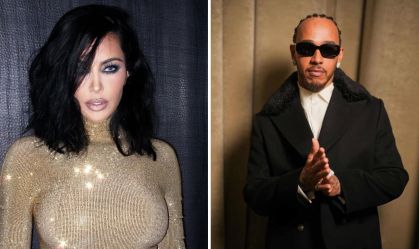 Interação de Kim Kardashian e Lewis Hamilton movimenta a web