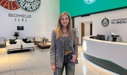 Leila Pereira, presidente do Palmeiras