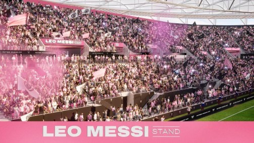 "Arquibancada Leo Messi" no novo estádio do Inter Miami
