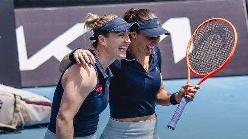 Luisa Stefani e Gabriela Dabrowski no Miami Open