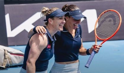 Luisa Stefani e Gabriela Dabrowski no Miami Open
