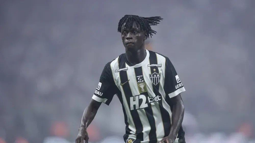 Mamady Cissé, jovem meio-campista do Atlético-MG.