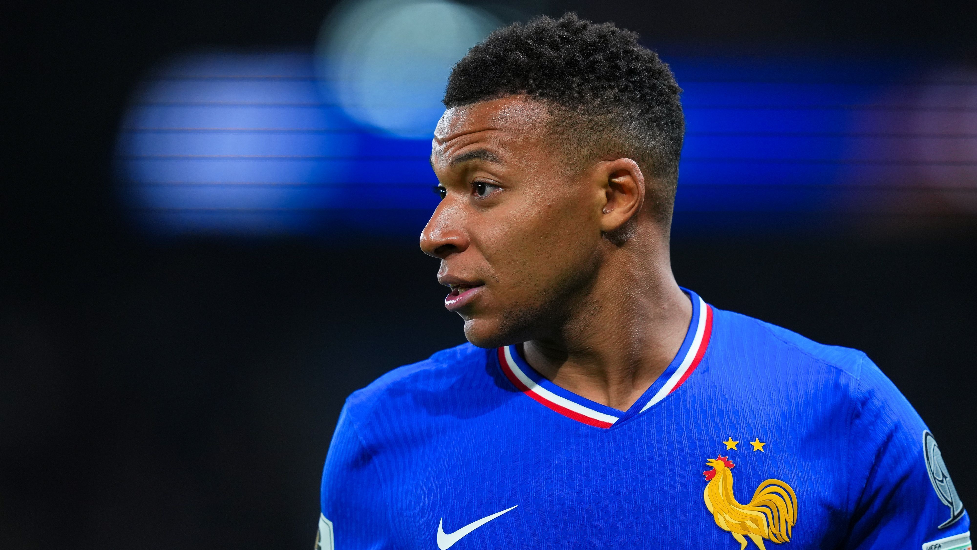 Mbappé em jogo da França