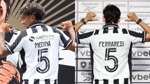 Medina e Ferraresi foram apresentados como “camisas 5" do Botafogo.