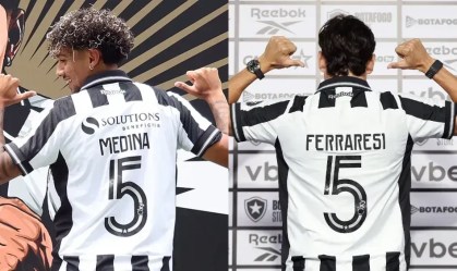 Medina e Ferraresi foram apresentados como “camisas 5" do Botafogo.