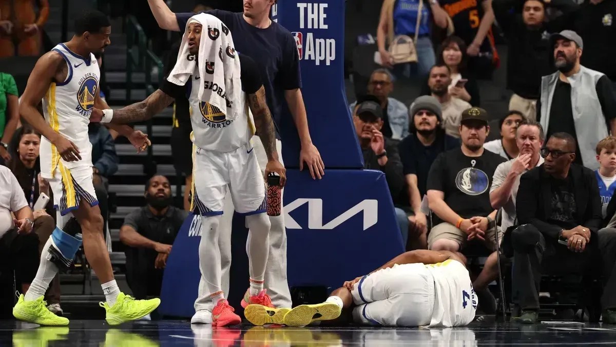Moses Moody se machucou durante vitória dos Warriors sobre os Mavericks