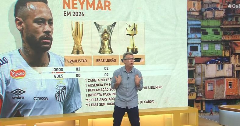 Neto durante o programa "Donos da Bola"