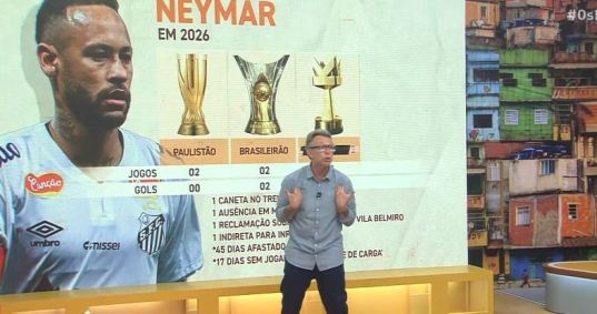 Neto durante o programa "Donos da Bola"