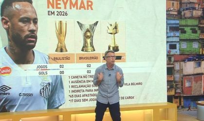 Neto durante o programa "Donos da Bola"