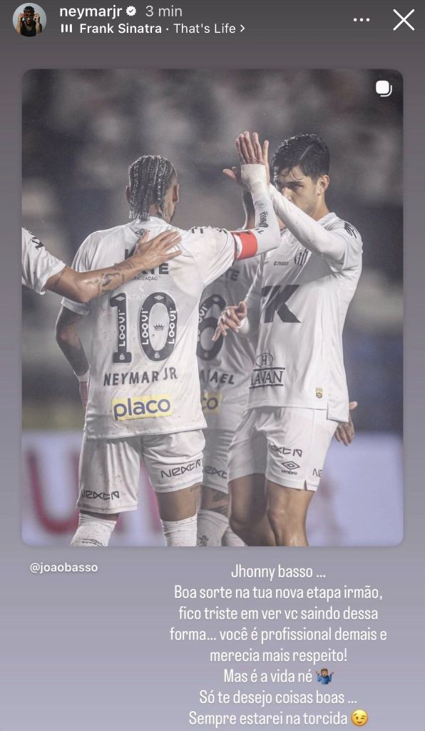 Neymar manda recado para diretoria do Santos: "Merecia mais respeito!"