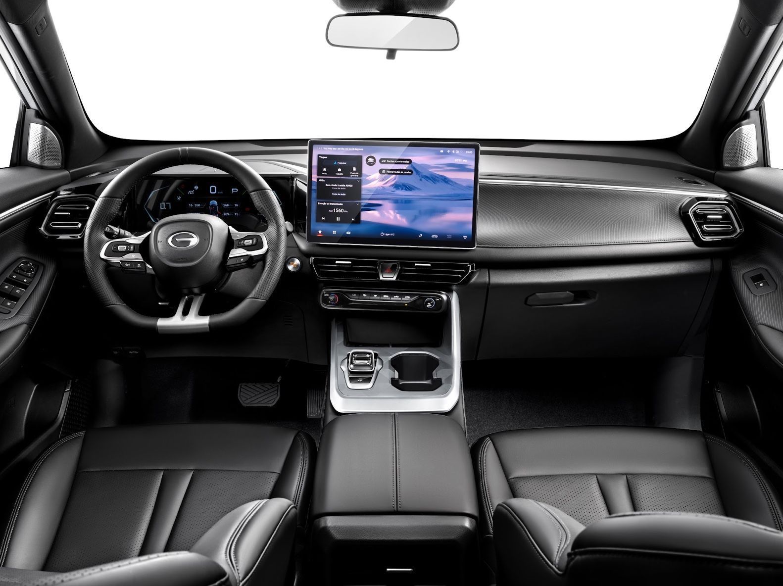 Interior do novo GAC GS3 • Divulgação