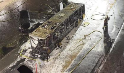 Swiss police say several dead after passenger bus fire in Kerzers