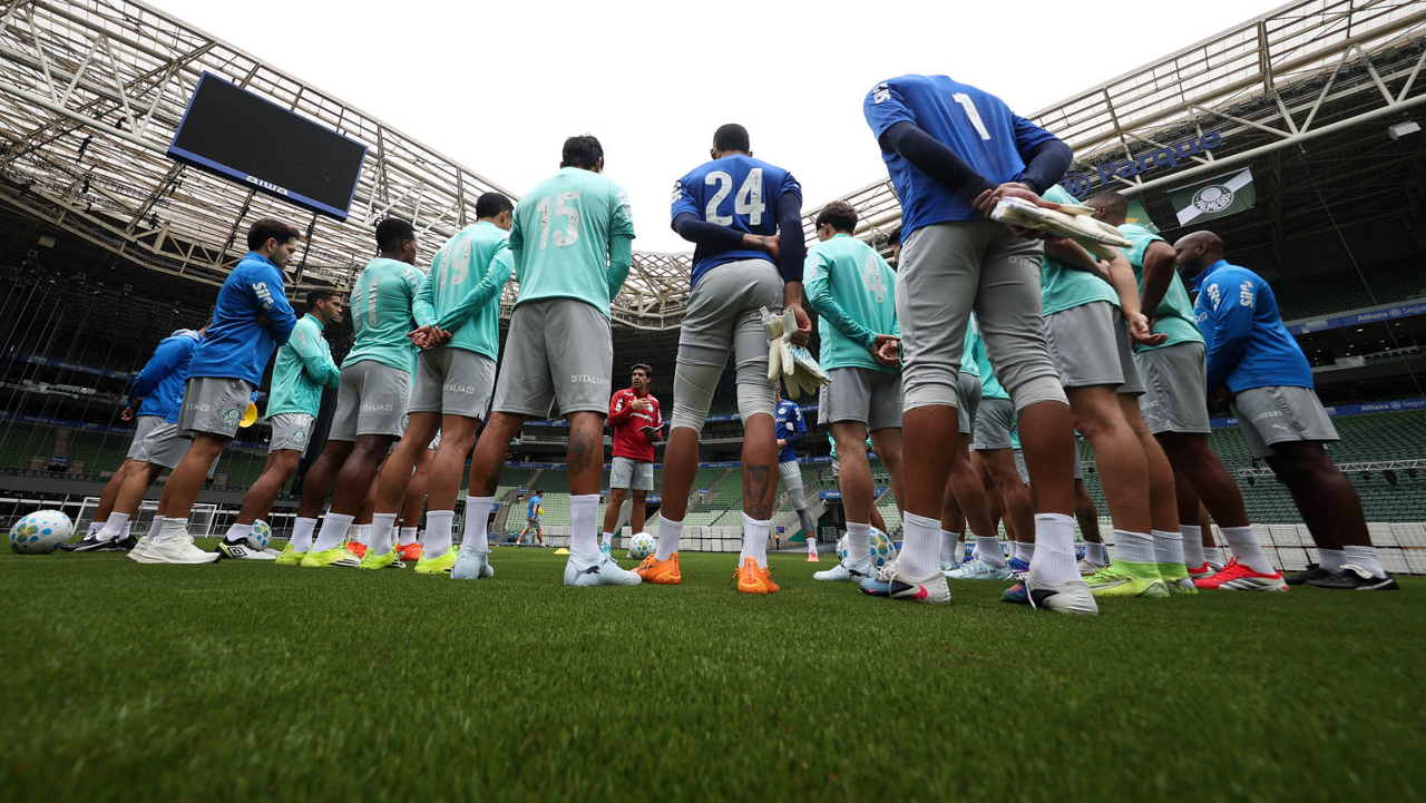 Treino do Palmeiras no Allianz Parque