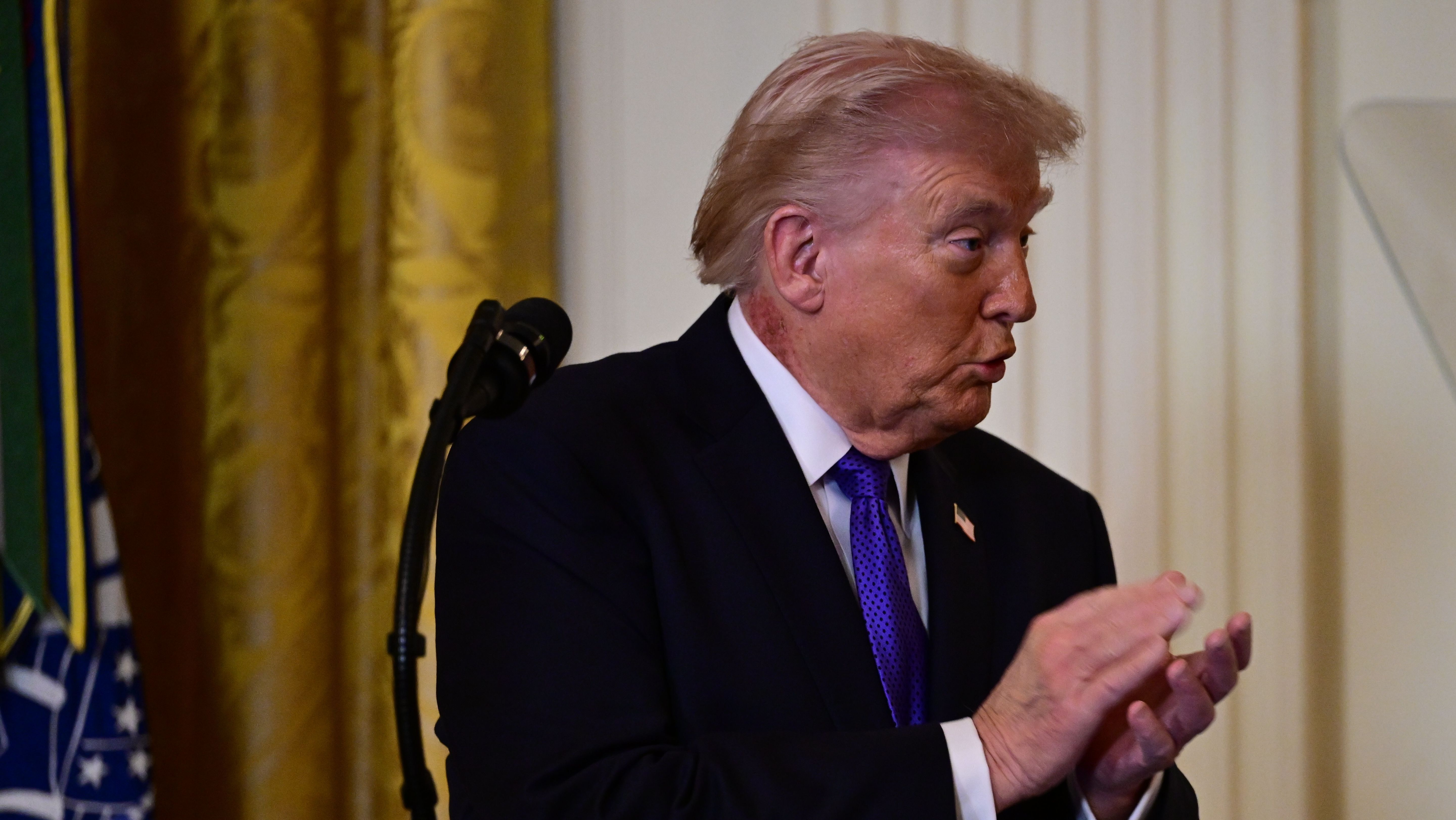 US President Trump participates in Medal of Honor ceremony at White House