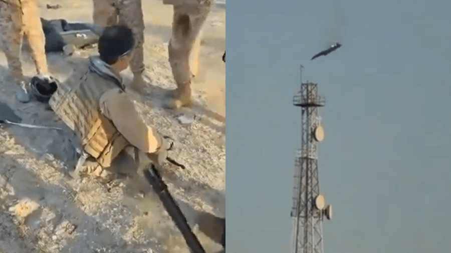 Piloto é visto no chão após aviões dos EUA caírem no Kuwait