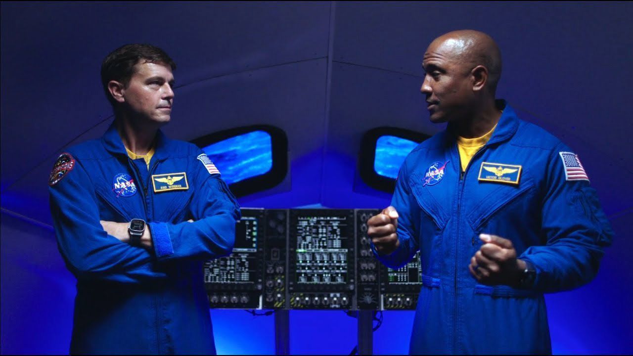Durante a missão Artemis II à Lua, os astronautas da Nasa Reid Wiseman e Victor Glover pilotarão manualmente a Orion pela primeira vez • Nasa Johnson/YouTube/Divulgação