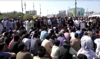 protestos no Paquistão