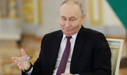 O presidente da Rússia, Vladimir Putin, em Moscou, na Rússia, em 26 de fevereiro de 2026