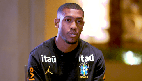 Rayan comemorou sua primeira convocação para a Seleção Brasileira