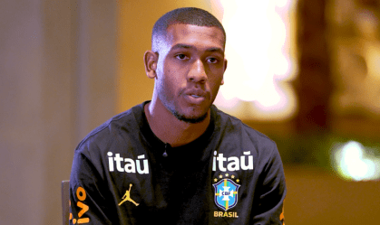 Rayan comemorou sua primeira convocação para a Seleção Brasileira